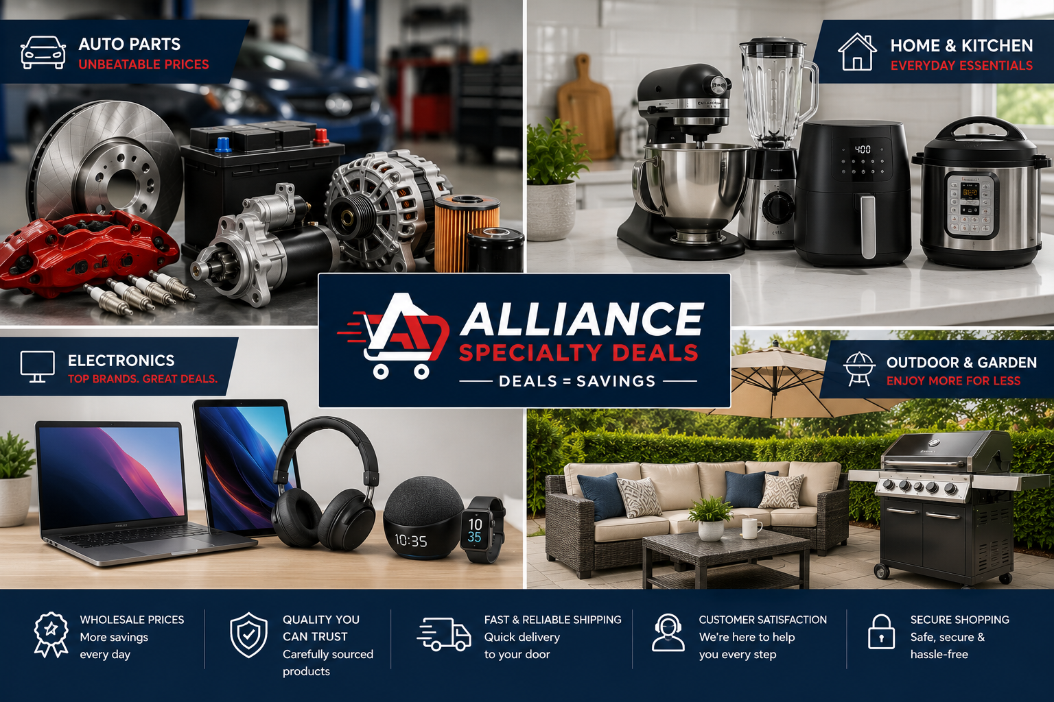 Home and kitchen product categories
