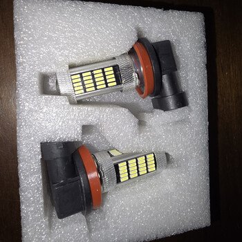 2x 6000K H11 H9 H8 White 4014 LED Car Projector Fog Driving Light DRL Bulbs - New